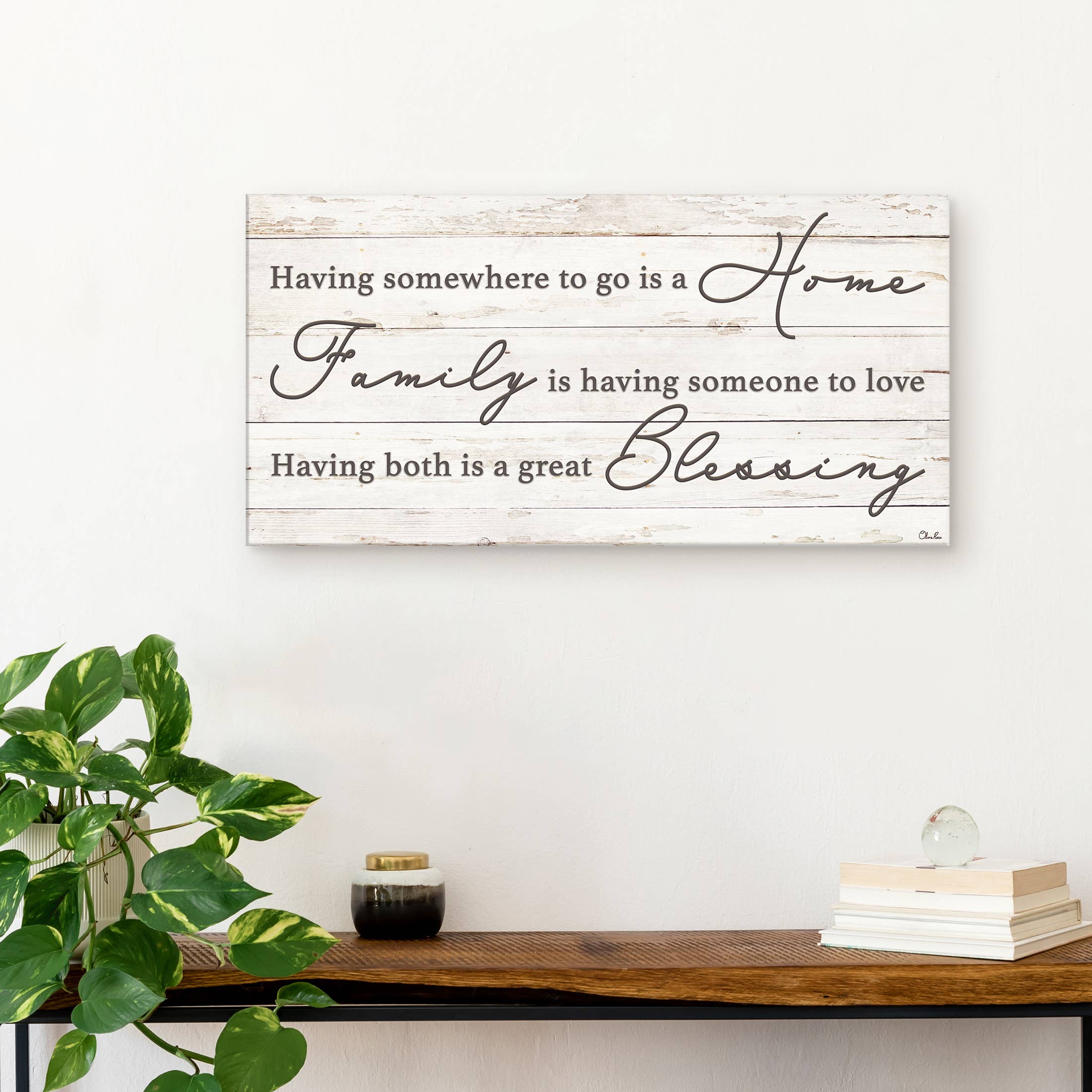 Ready2hangart, Inc. - Wholesale Sign - Family Blessing' Wrapped Canvas Harvest Wall Art1
