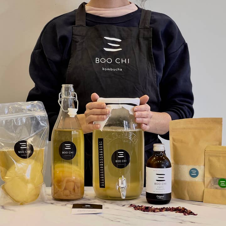 Boo Chi Kombucha – wholesale DIY drink kit – Premium Organic 3 Litre (Kilner) Kombucha Making Kit