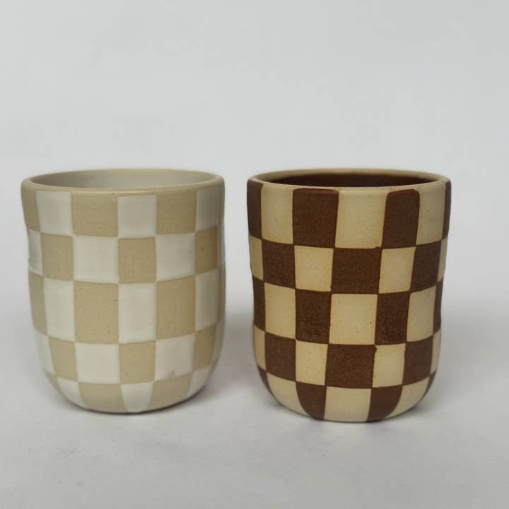 isiko - Wholesale Coffee/Tea Cup - Checkered Cup0