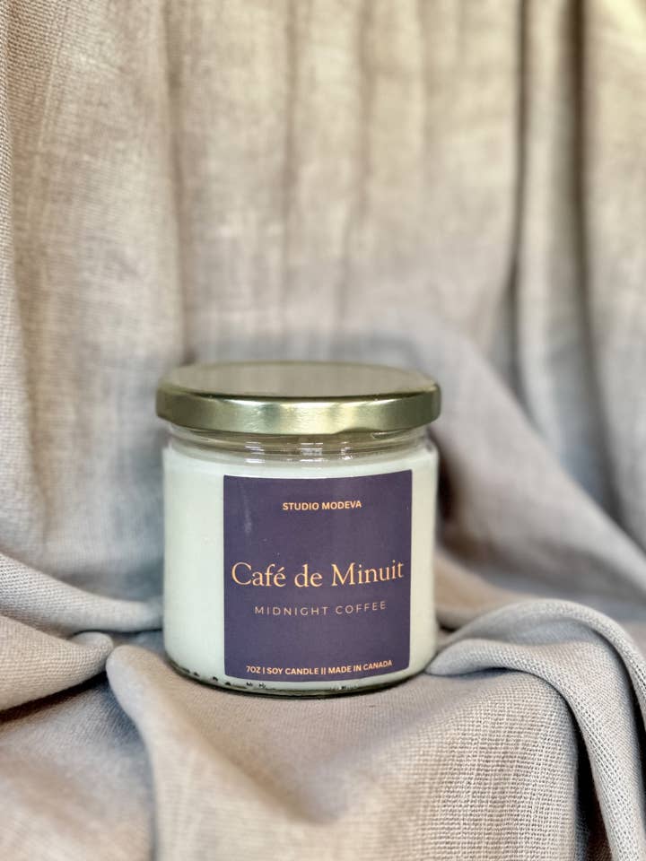 Café de Minuit | 7oz Soy Candle | Christmas Candle for wholesale by Studio Modeva