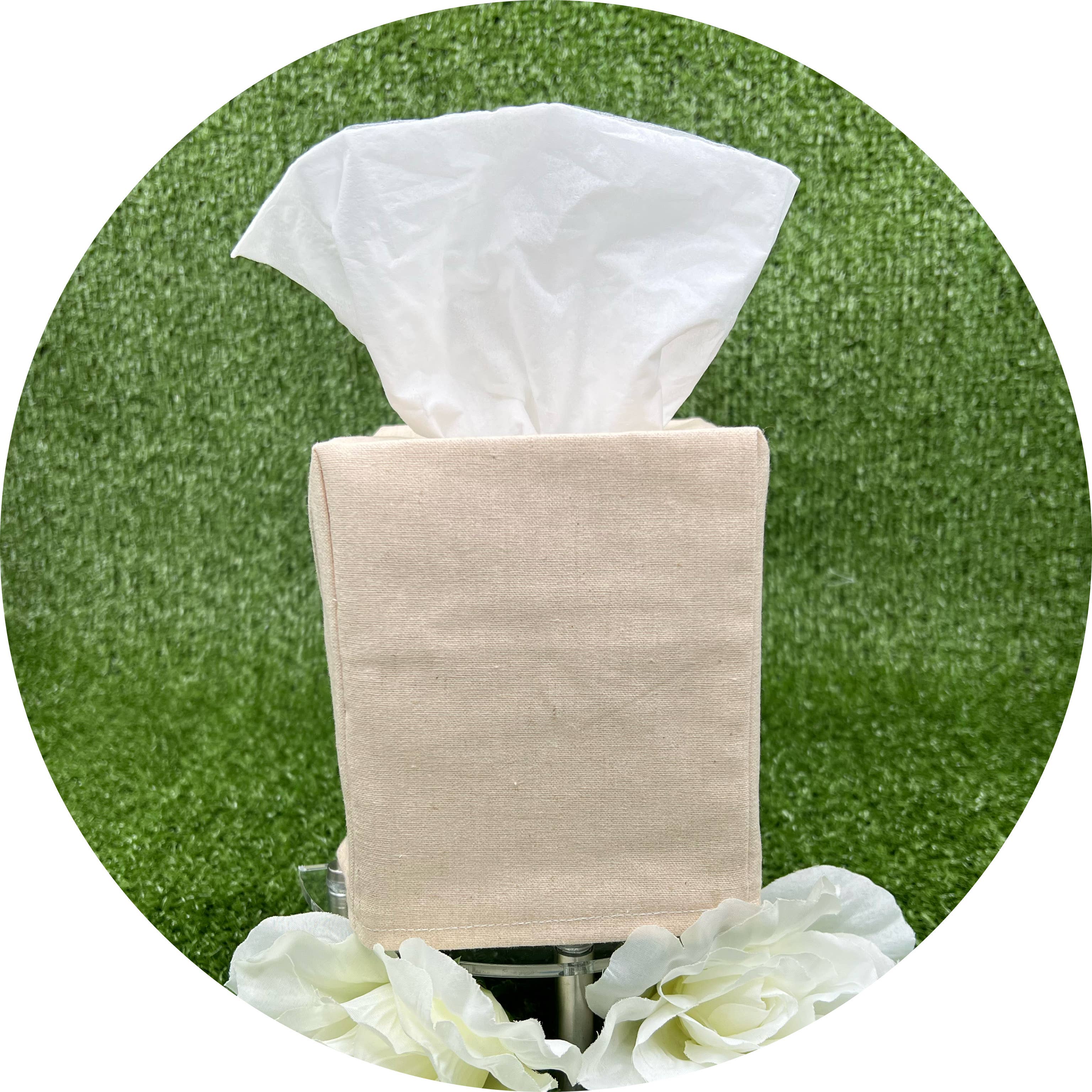 THE ROYALTY COLLECTION - Vendita all'ingrosso Scatola portafazzoletti - Copertina per fazzoletti misto lino3