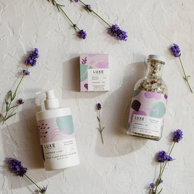 Cait + Co - Wholesale Shower Steamer/Bomb - Luxe Lavender + Oat Shower Steamer Fizzy Bomb