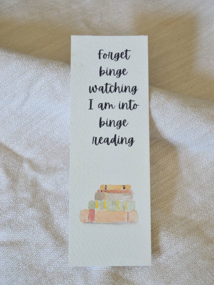 Marque-page de lecture compulsive pour la vente par Danielle Tanksley Art