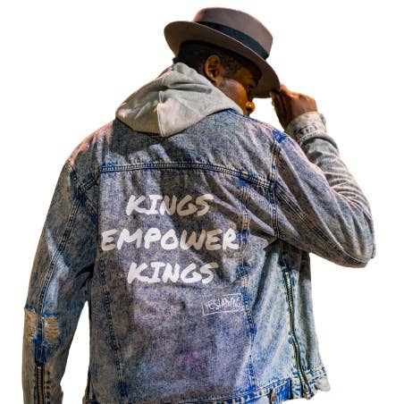Kings Empower Kings spijkerjack voor wholesale door Yes I Am Clothing