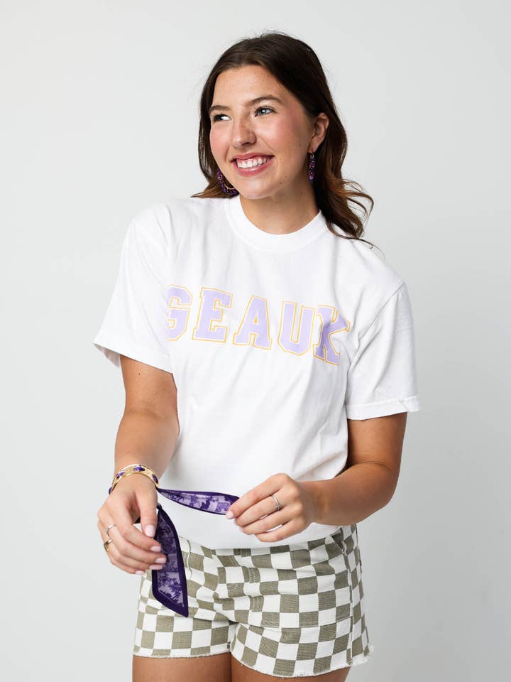 T-shirt Geaux Block por atacado de Sweet Baton Rouge