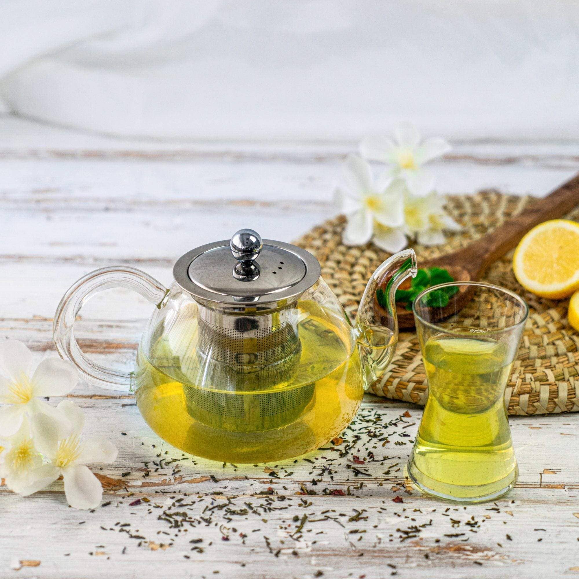 Rinkit Ltd - Wholesale Tea Pot - Argon Tableware Clear Glass Infuser Teapot - 700ml1