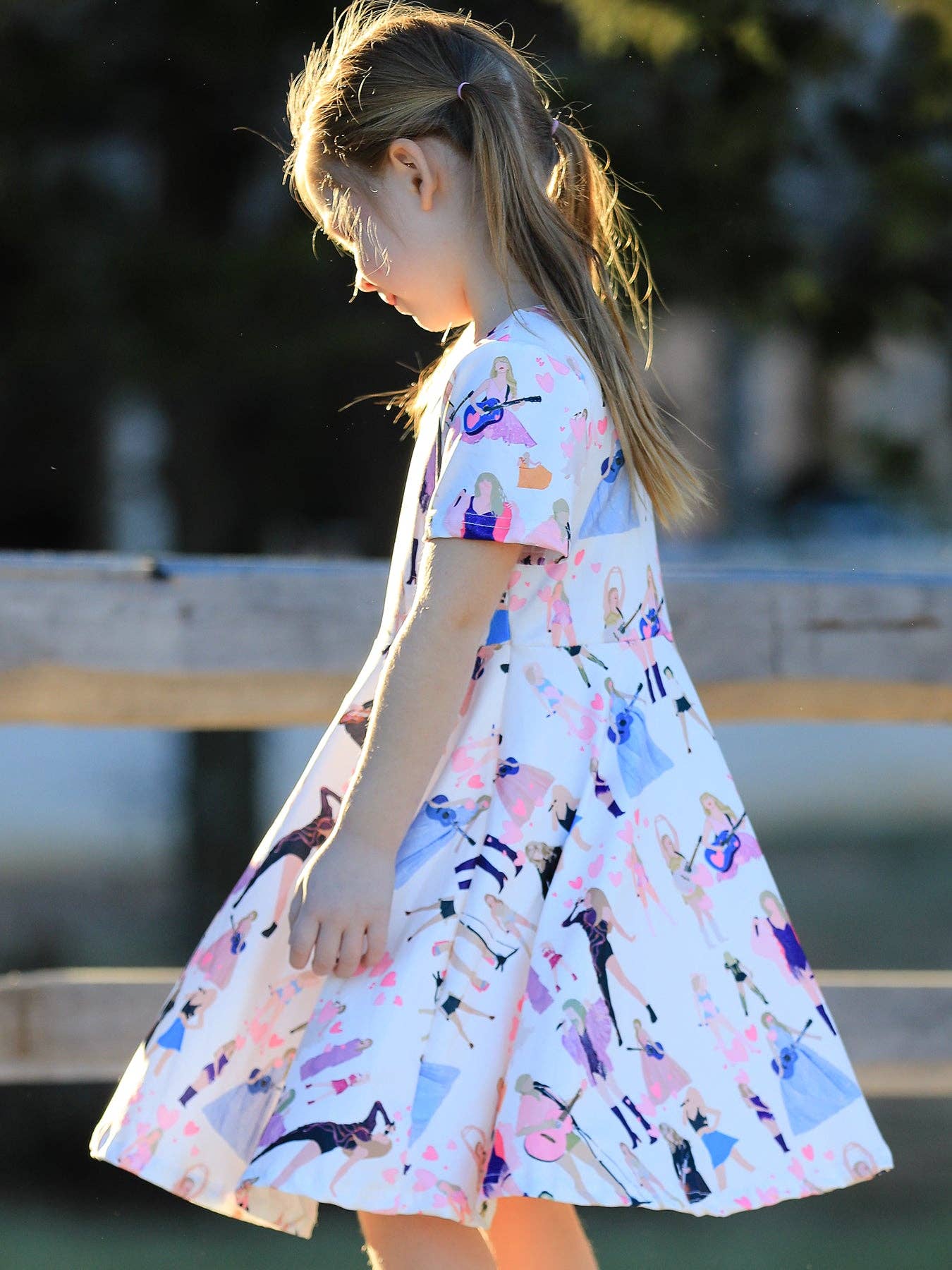 Rylee Faith Designs - Wholesale Dress - Kids - TS Print Milk Silk Short Sleeve Print Girls Dress6