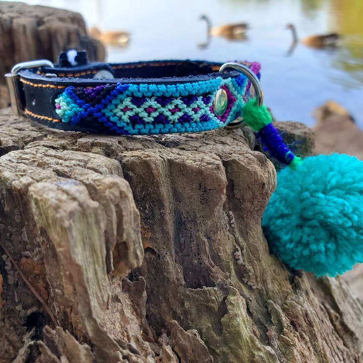 Mom And Pup Co. - Wholesale Pet collar – Dog - SMALL Mexican Pet Collar - Leather Dog Collar, Boho Collar
