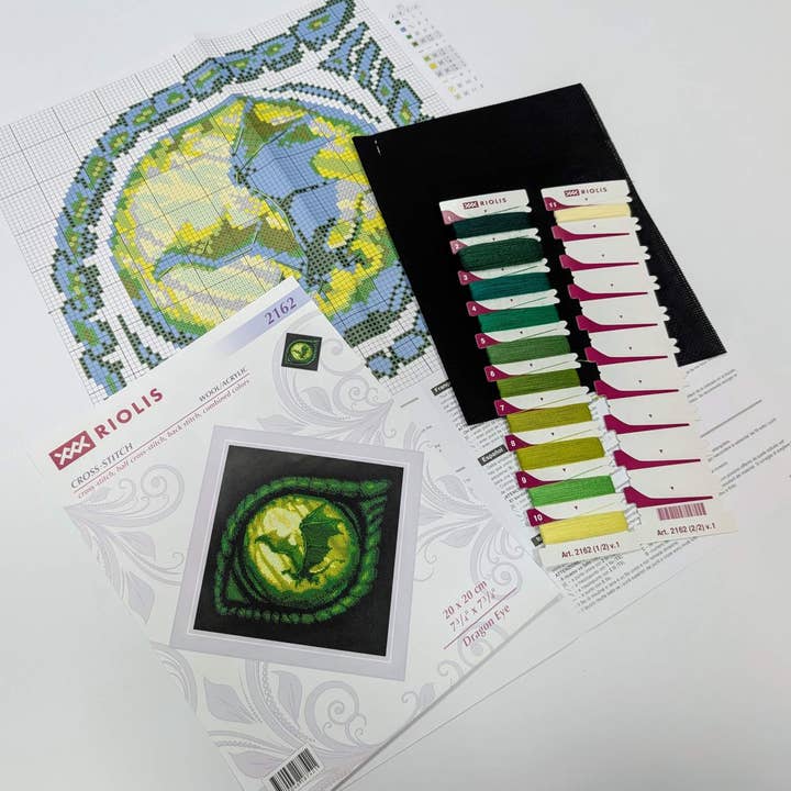 RIOLIS - Wholesale Embroidery/Cross Stitch Supplies - Cross Stitch Kit From Riolis 2162 Dragon Eye4