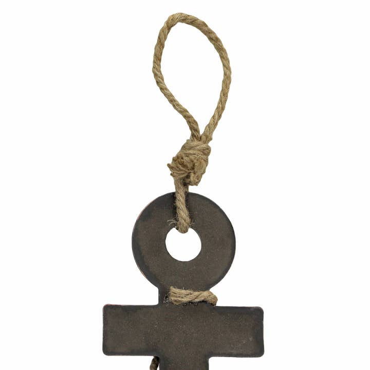 Zeckos – wholesale Dimensionell/3D-väggkonst – Naturligt brunt skepp ankare och rep nautisk väggbonad1