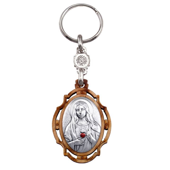 Sacred Heart of Mary Keychain for wholesale by RM Trading