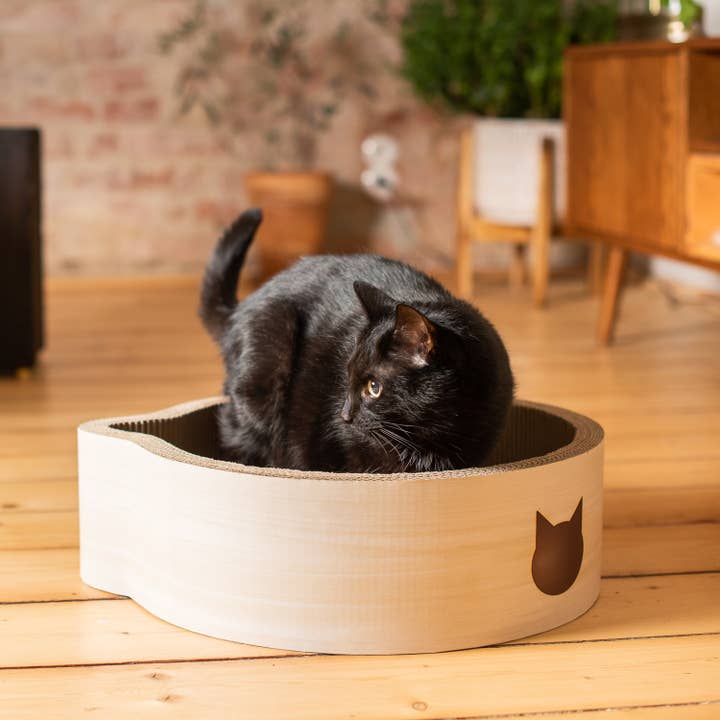 MOON-X USA, INC. - Wholesale Pet Scratcher - Cat - Cat-Headed Scratcher Bed (Birch)