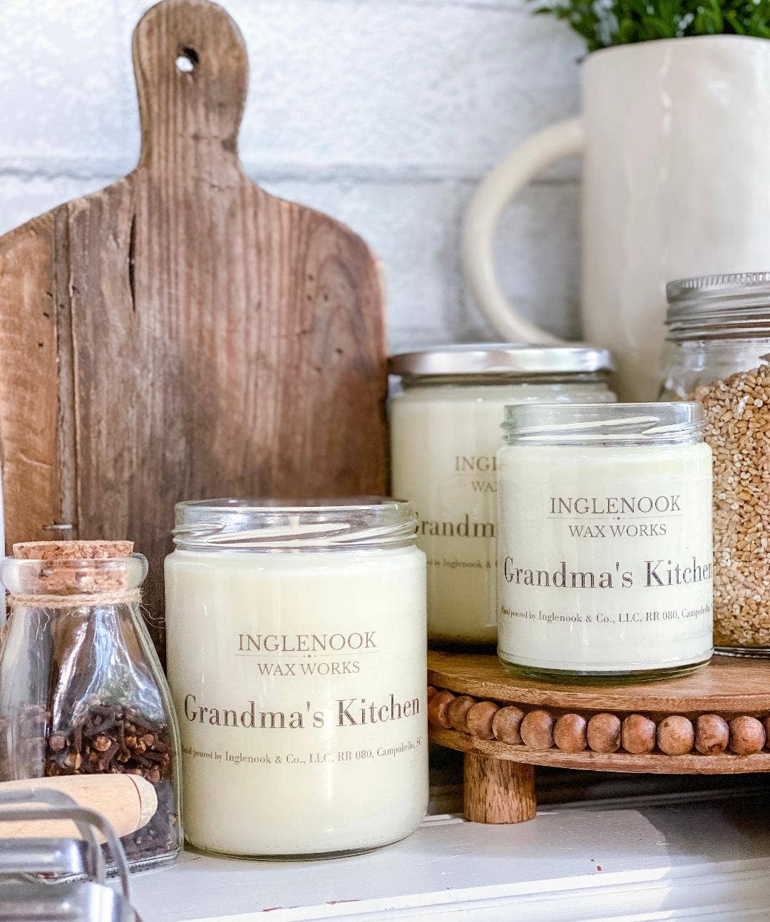 Inglenook & Co. - Wholesale Jar/Filled Candle - Grandma's Kitchen Soy Wax Soy Candle Clean Appearance Bakery3