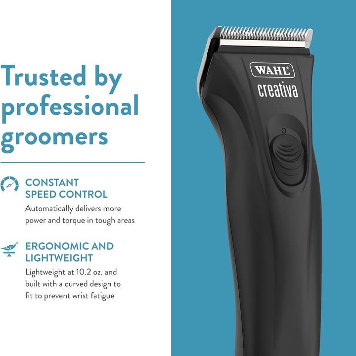 Alpine – wholesale Pet grooming tool – Dog – Wahl Professional Animal Creativa Cordless Dog, Cat, Pet, and Horse Clipper with 5-in-1 Adjustable Blade - Black4