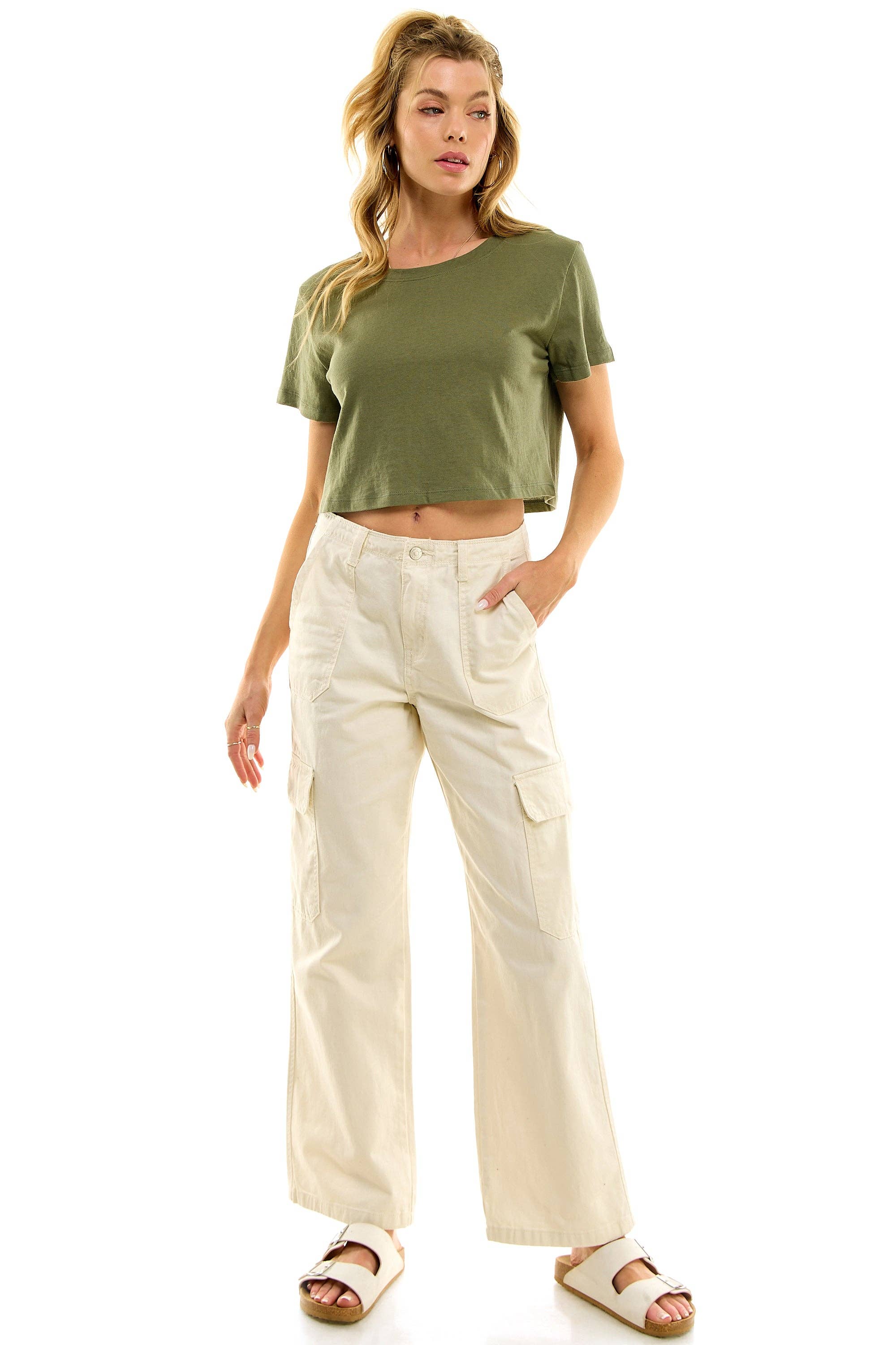 LOVING PEOPLE - Wholesale T-Shirt - Women's - Premium Cotton Crop Tees73