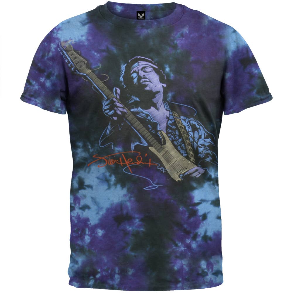 Official Store - Wholesale Screen Printed T-Shirt - Men's - Jimi Hendrix - Soul Power Men's Tie Dye T Shirt0