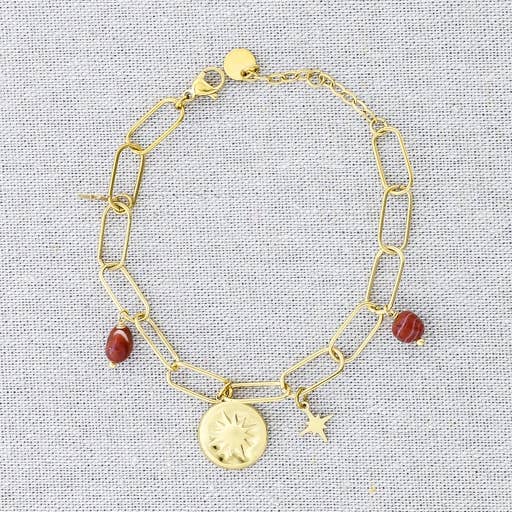 STAHLARMBAND, KETTE, ANHÄNGER, MEDAILLE, STEINE für den Großhandel von Sonata