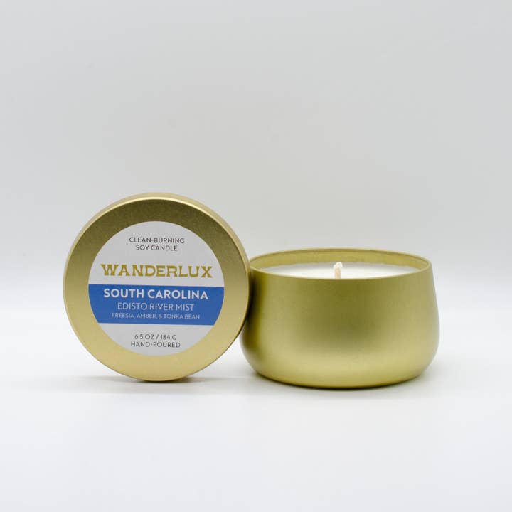Wanderlux South Carolina Edisto River Mist 6,5 ounce sojakaars voor wholesale door Wanderlux Candles