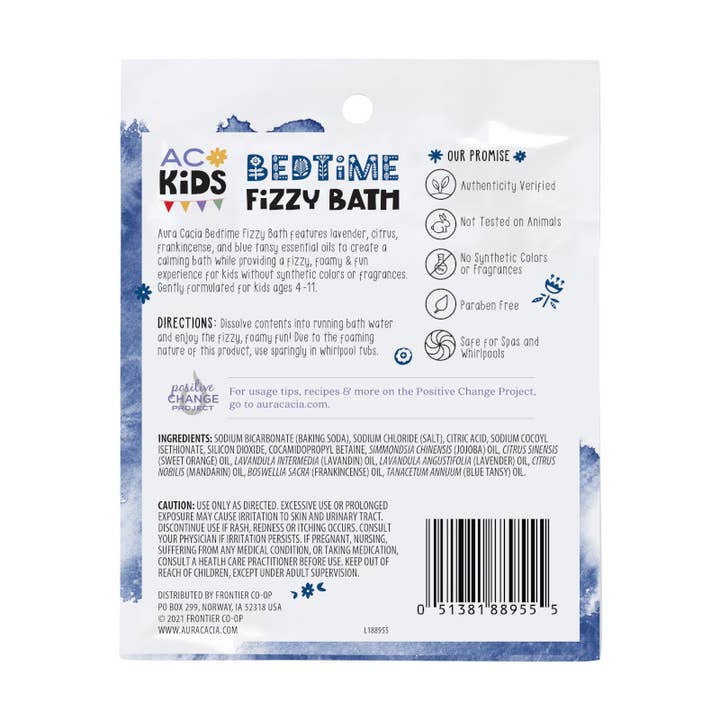 Aura Cacia - Wholesale Bath Bomb/Fizz - Aura Cacia Kids Bedtime Fizzy Bath, 2.5 oz Packet1