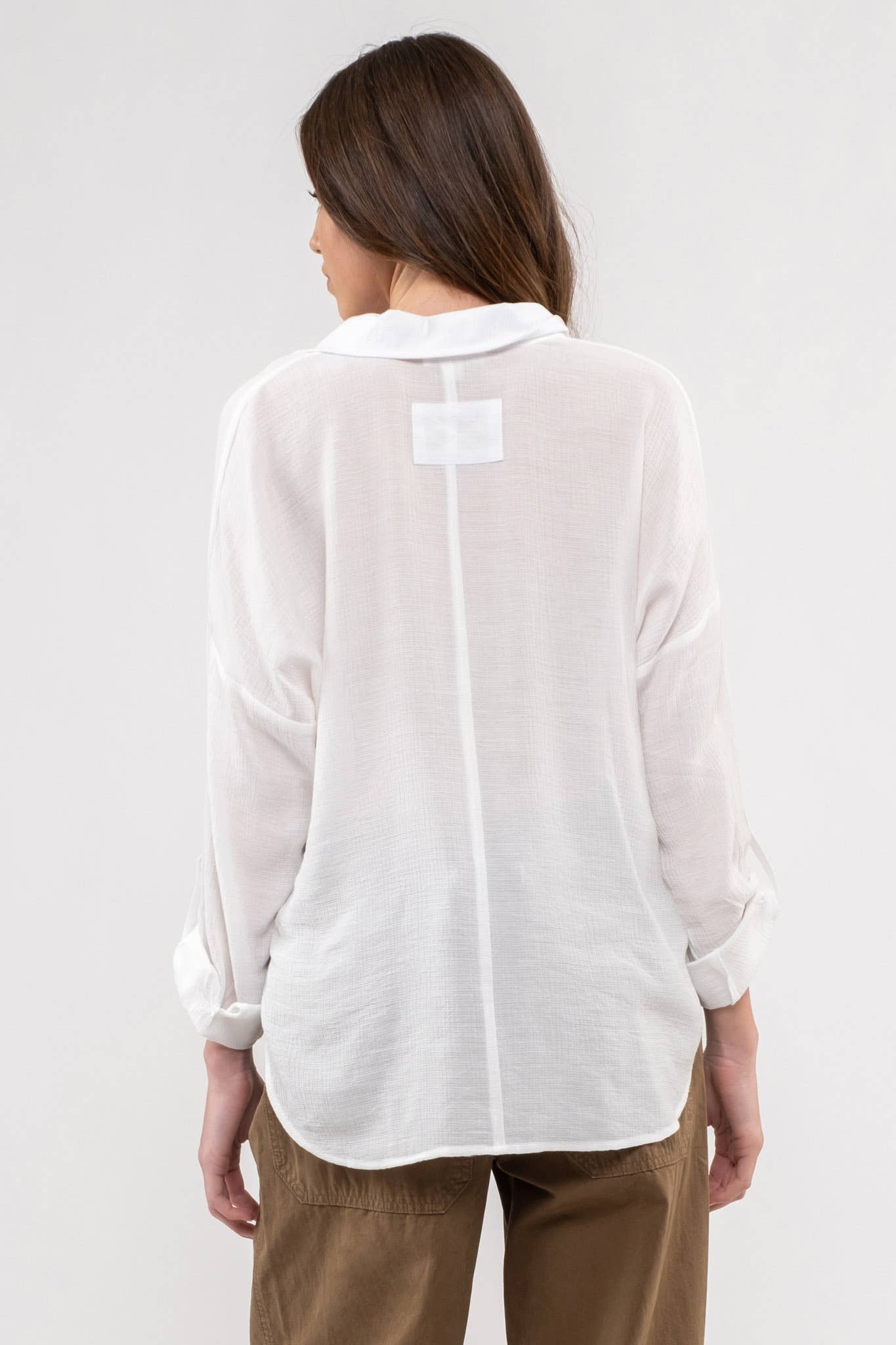 Blu Pepper – wholesale Blus - Dam – KRAGE DELAD HALS LÅNG ÄRM1