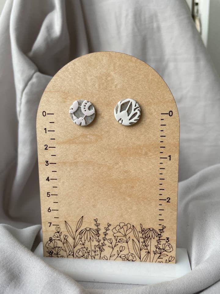 Lace Studs for wholesale by Lily and Sparrow Clay