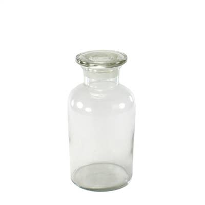 HomArt - Wholesale Decorative Jar - Pharmacy Jar with Stopper - Med - Clear