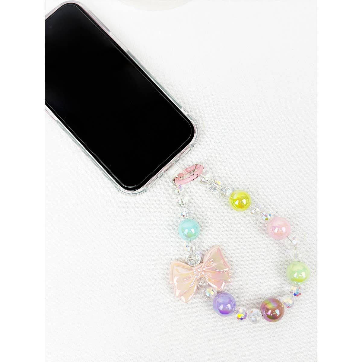 MIX COLOR Pink Palette and Charm keychain and wrist strap for wholesale on Faire3