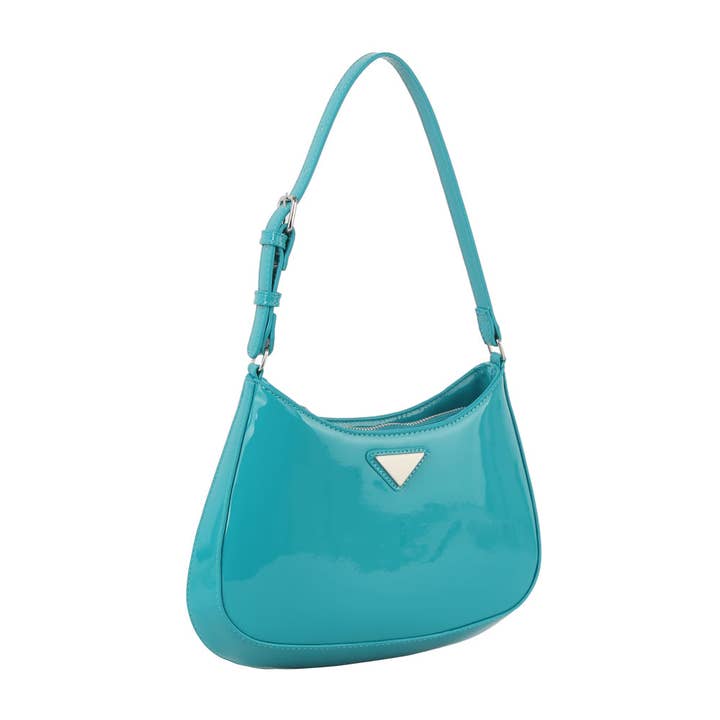 Sac à bandoulière Shiny Everyday Hobo pour la vente par Handbag Factory Corp