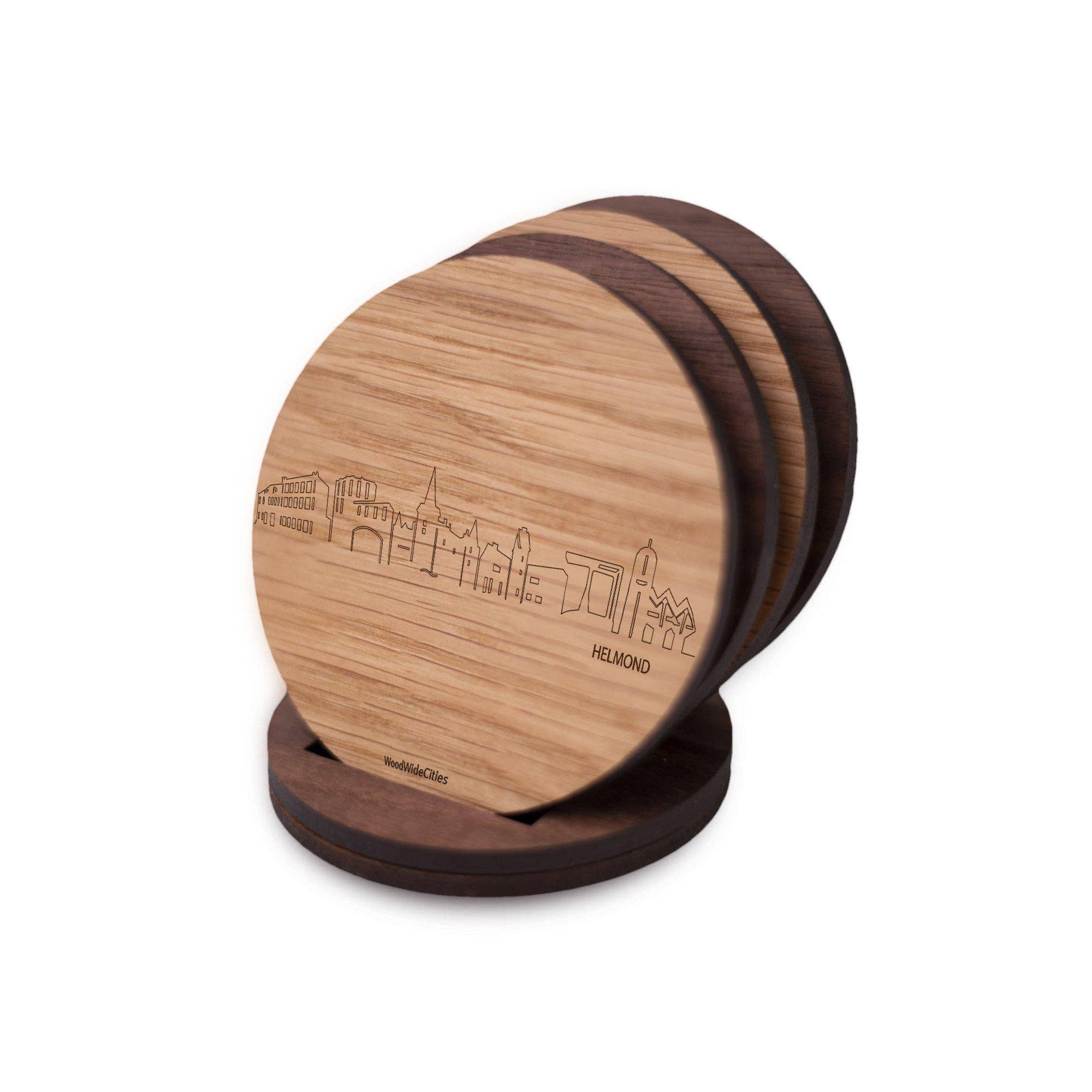 WoodWideCities - Wholesale Onderzetters - Skyline Onderzetters Helmond0