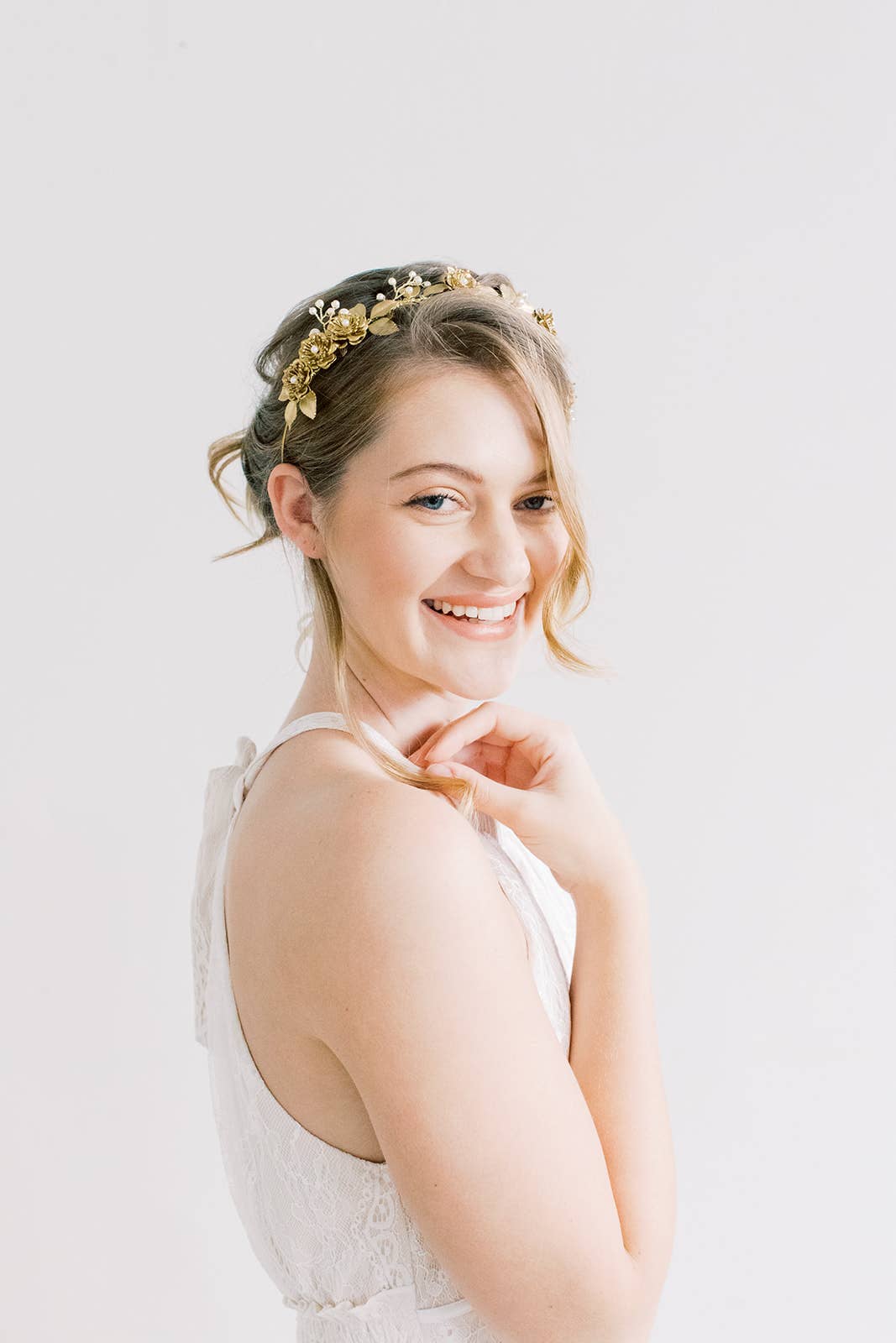 Acute Designs – Tiara – Mulher por atacado – Coroa de papoula dourada4