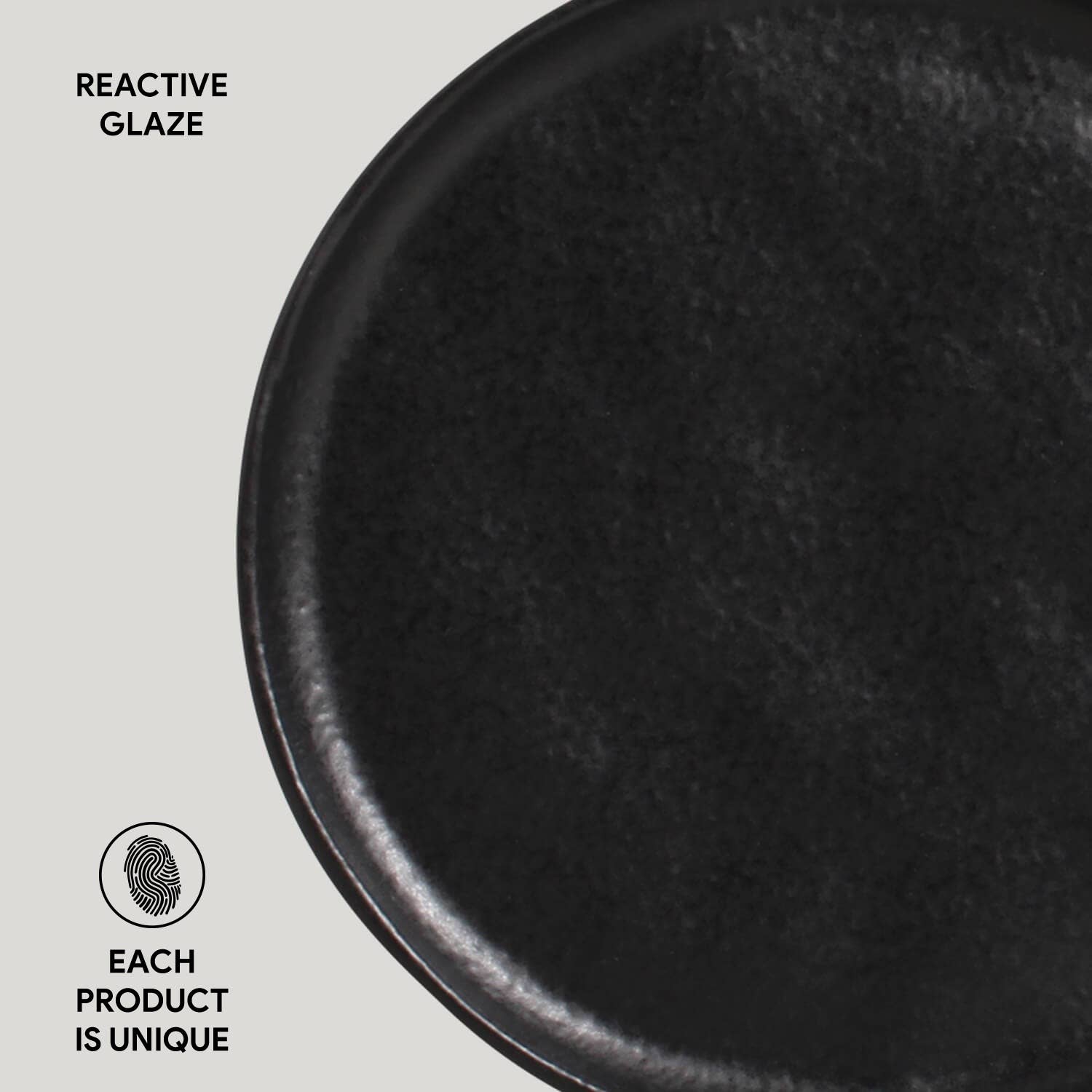 Bread Plate 6.1 x 0.63" Matte Black for wholesale on Faire4