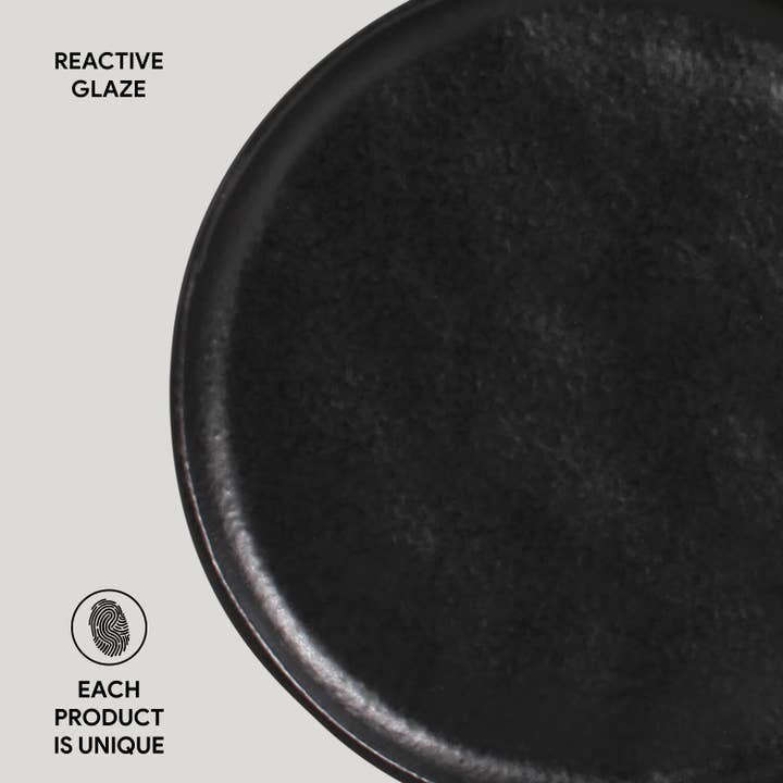 Bread Plate 6.1 x 0.63" Matte Black for wholesale on Faire4