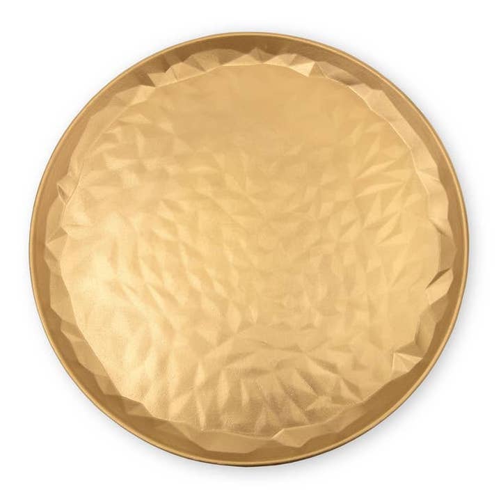 Weddingstar Inc. – Großhandel Deko-Tablett – Große runde dekorative Couchtisch-Tabletts aus Goldholz (2)