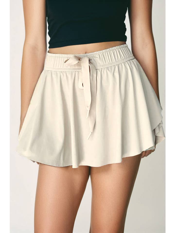 LA Society - Wholesale Skort - Women's - Drawstring High Waist Lined Tennis Skorts