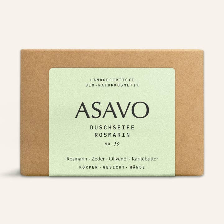 Natural Soap Rosemary | vegan, organic, handmade | Gift for wholesale by ASAVO