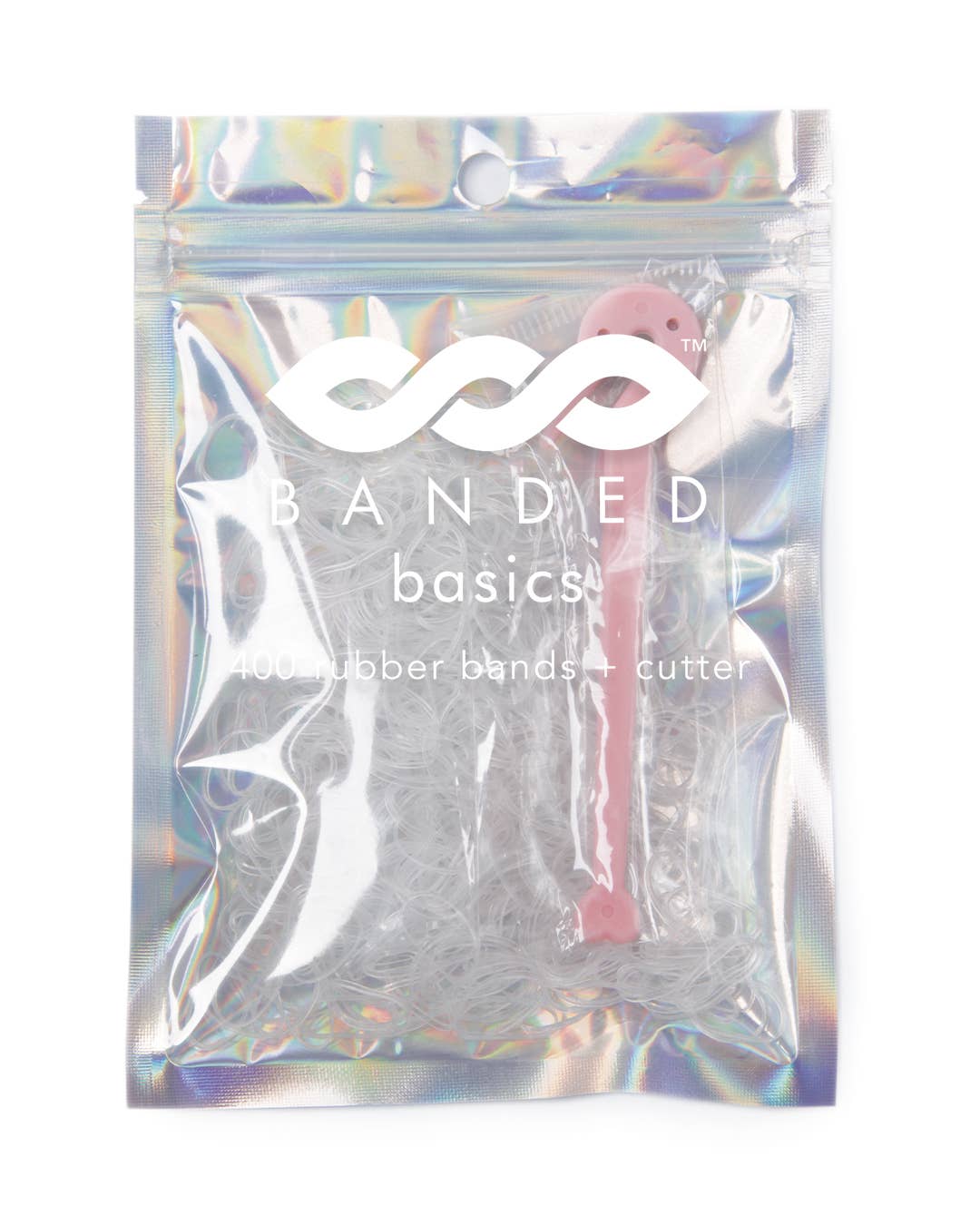 BANDED - Vente Élastique à cheveux - Bandes de style monochrome avec cutter0