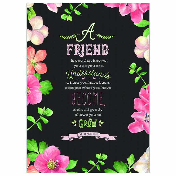 Shakespeare Friendship - Friendship Card for wholesale by Legacy