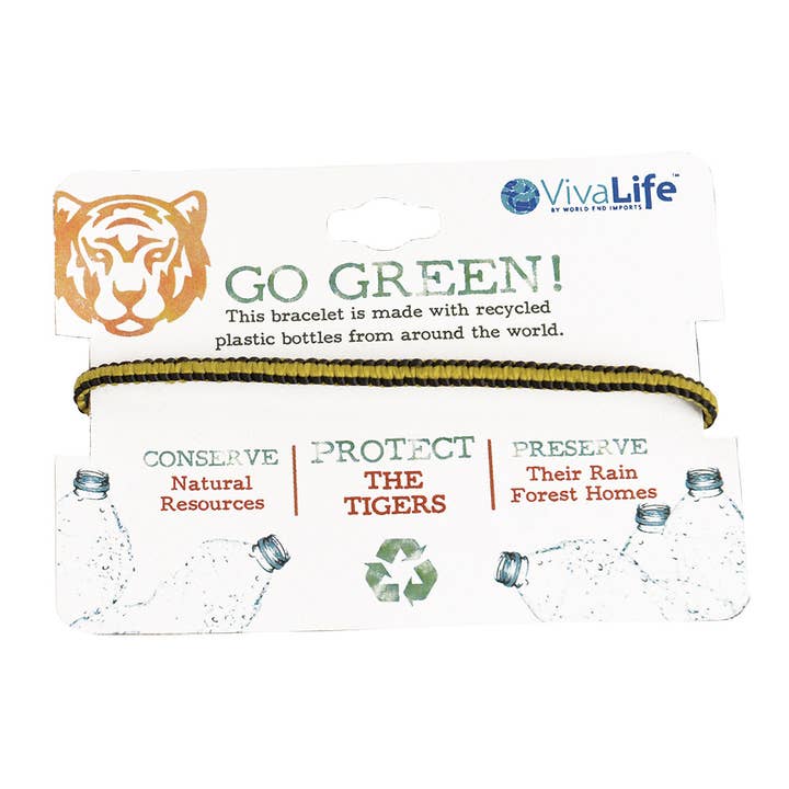 BR "Go Green"/ Tiger-6 for wholesale by World End Imports Jewelry & Gifts