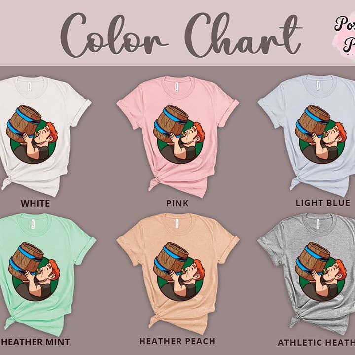 PositiveParty – Engroshandel T-shirt med print - Unisex – Drink Barrel Chug & Beer Lover T-shirts, Drikkevarer2