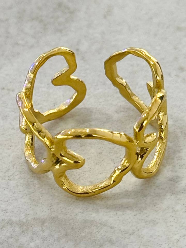 Irregular Heart Ring for wholesale by Cassette Barcelona