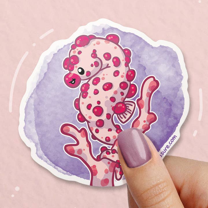 Pygmy Seepferdchen Vinyl-Aufkleber für den Großhandel von Byte Size Treasure