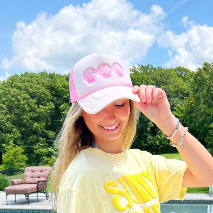 Poppy & Pine - Wholesale Trucker Hat - Women's - Seashells Trucker Hat