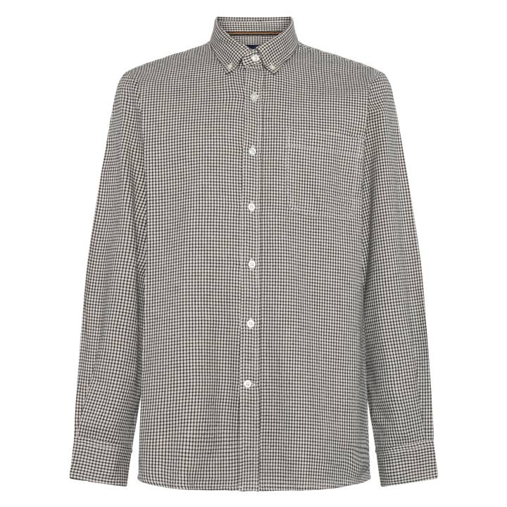 BlairSi Mini Check L/S Hemden - Schwarz für den Großhandel von SIGNAL CLOTHING