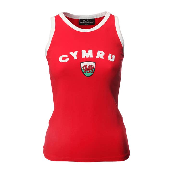 Ladies Cymru Vest T-Shirt for wholesale by MANAV