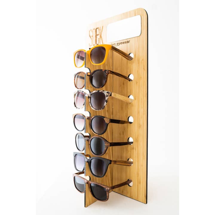 SOEK Sustainable Wooden Eyewear - Vente Lunettes de soleil – unisexe - 7 lunettes de soleil Soek Stand