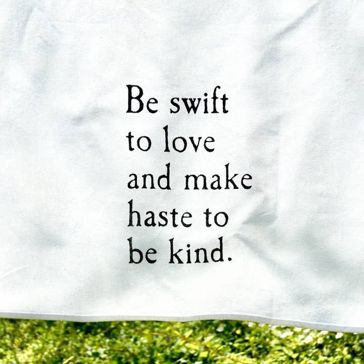 The Be Swift to Love Tea Towel for wholesale by Down South House & Home