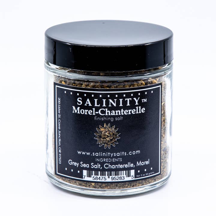 Jar - Morel Chanterelle Finishing Salt for wholesale by Salinity Finishing Salt