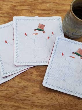 Snögubbe Cocktail Servett Set för wholesale av Maple Moon Designs