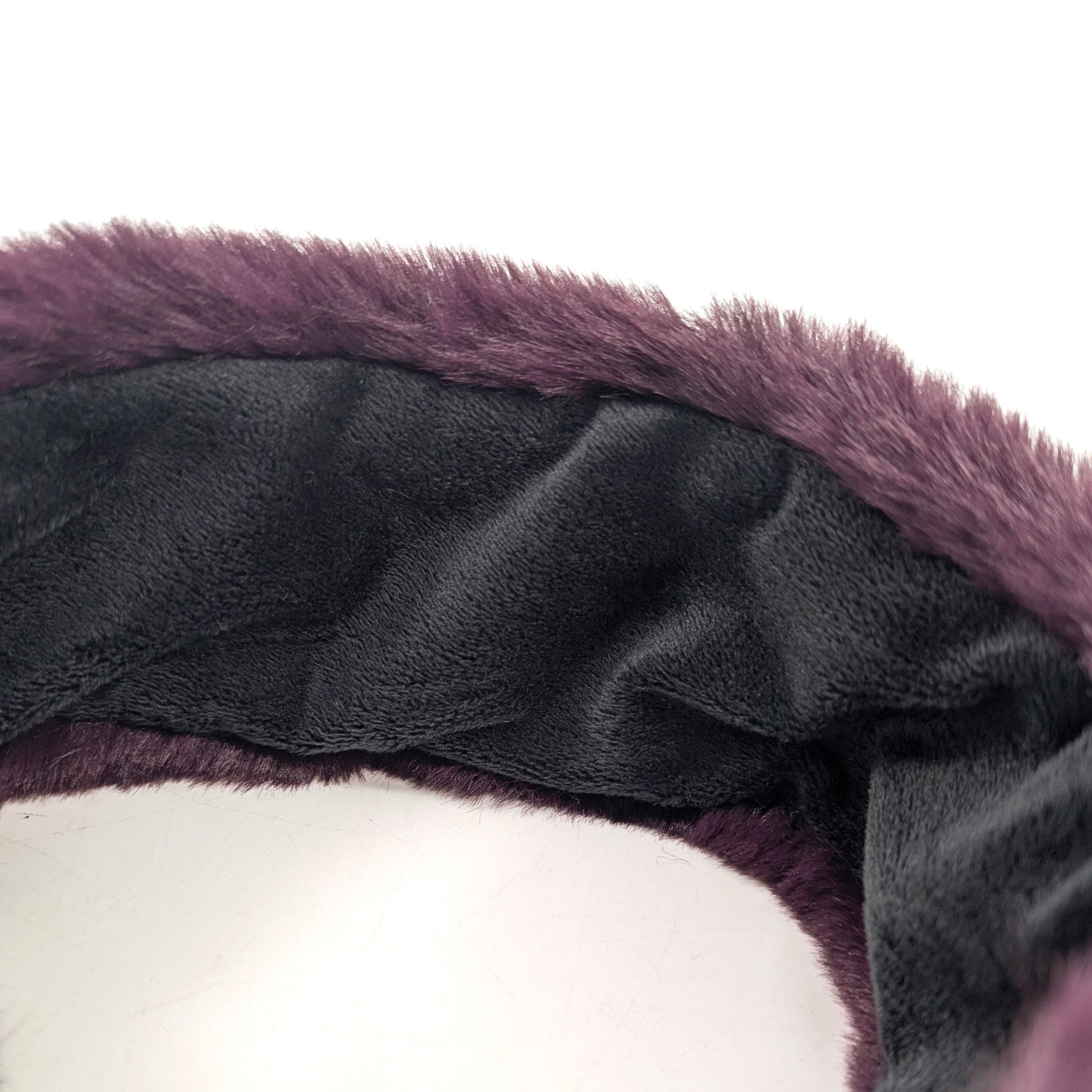 Black Ginger – Engroshandel Balaclava – til kvinder – Hårbånd og halsedisse i imiteret pels - Mulberry3