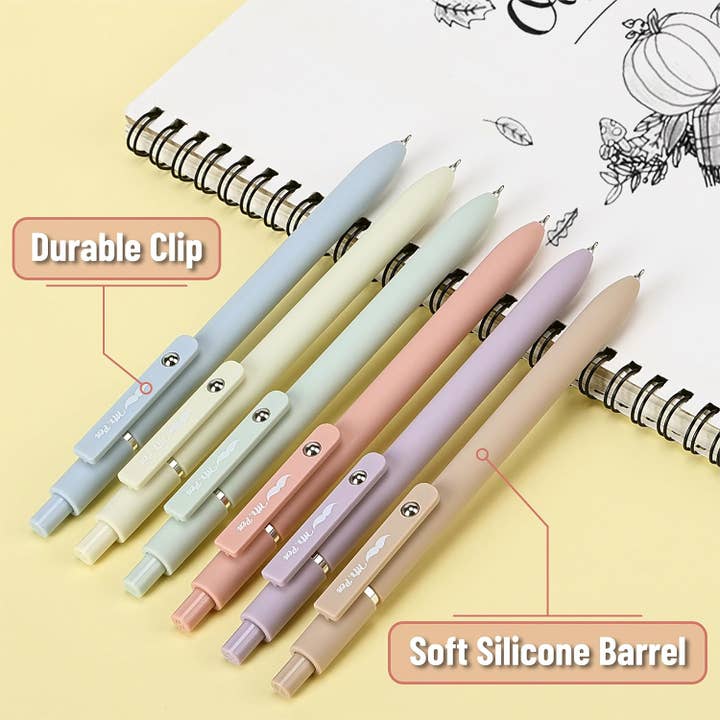 Mr. Pen - Wholesale Pen - Mr. Pen- Retractable Gel Pens, 6 Pack, Pastel Barrels
